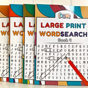Large Print Wordsearch | Puzzle Book, Easy to Read Puzzle Book, Puzzle Book Gift, Adult Wordsearch, Child&#39;s Wordsearch, Word Puzzles