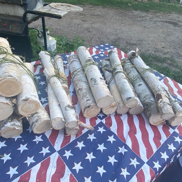 Birch wood bundles | birch logs | wood craft supplies