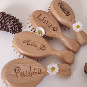 Personalised Bamboo Children's Hairbrush