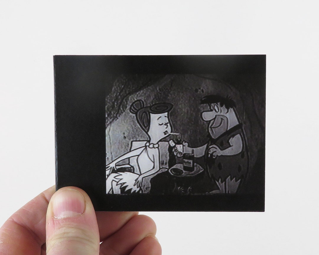 FLIPBOOK flintstones, Winstons Cigarette Ad, Public Domain Television