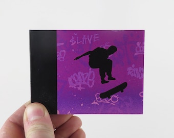 FLIPBOOK "Skateboard", Kick Flip, Skatista animado de desenho animado, Animação, Flip book