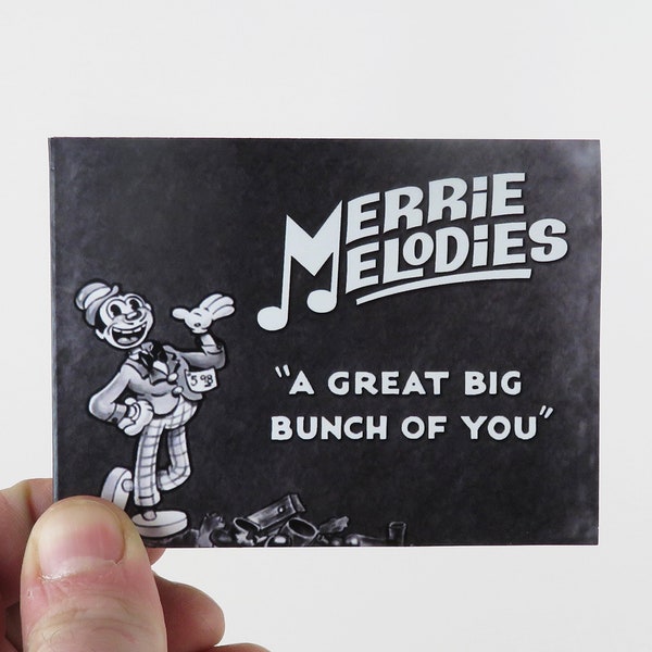 FLIPBOOK « Vous êtes nombreux », animation Merrie Melodies, pianiste, domaine public Looney Tunes, flipbook animé, dessin animé vintage