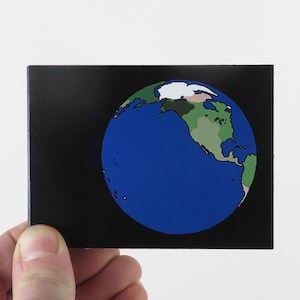 FLIPBOOK « TERRE », globe tournant, carte du monde, dessin animé animé planète Terre, animation, flip book