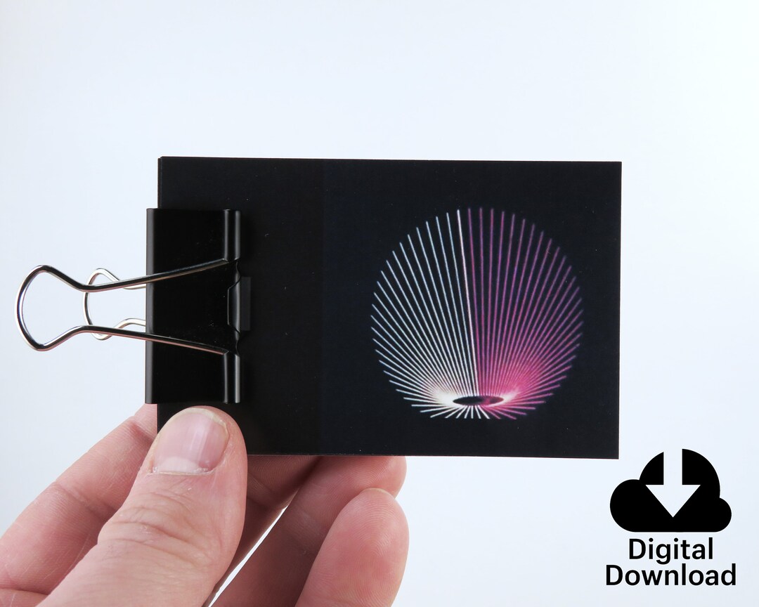 MOTION GRAPHICS Flipbook, DIY Flip Book, Animation, Printable Party