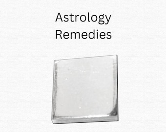 Quadratisches Stück aus reinem massivem Silber für Astrologie-Heilmittel | Werden Sie Rahu's krankhafte Auswirkungen los