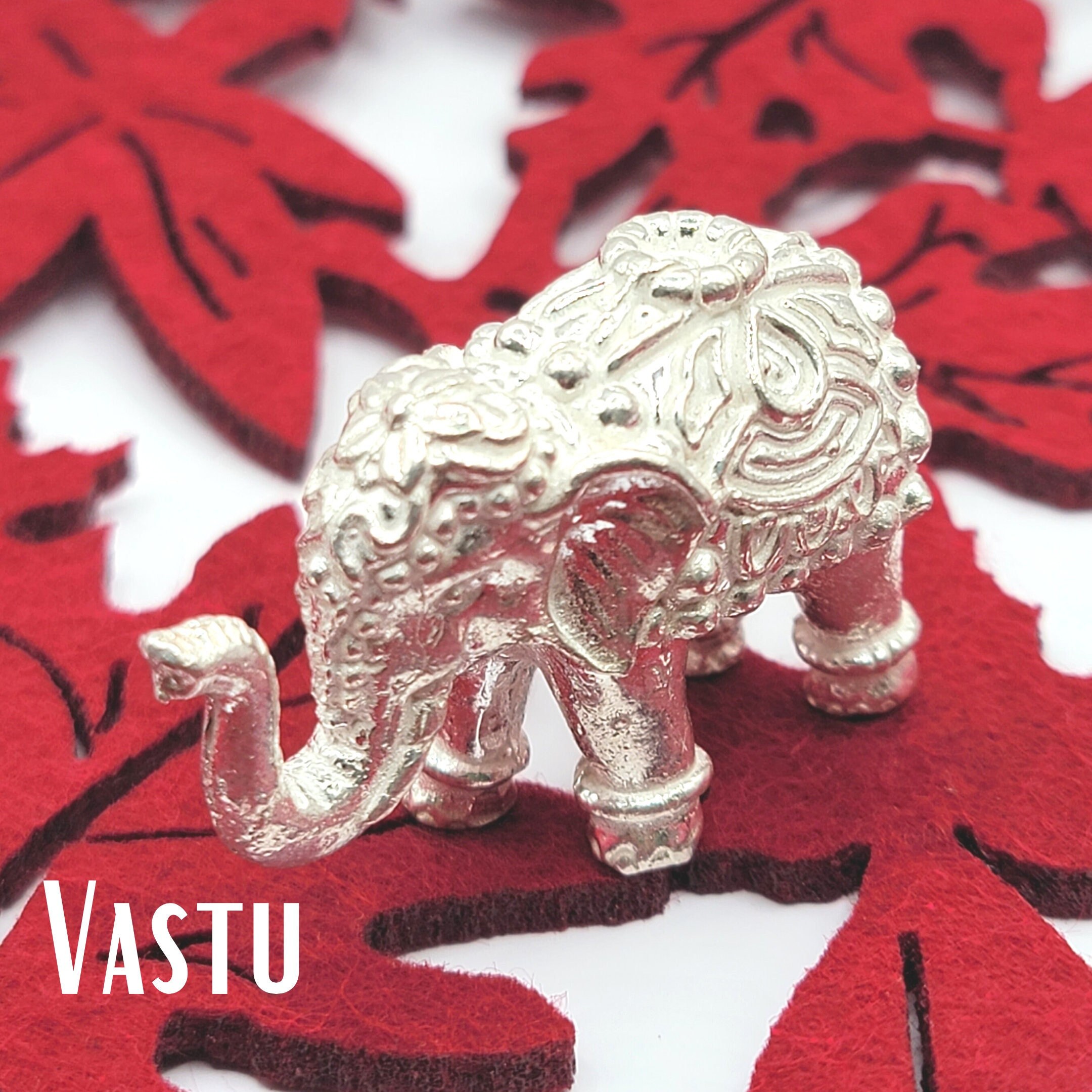Solid Silver Elephant Statue for Vastu Astrology Vaastu Hindu Pooja Etsy