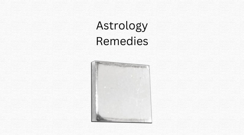 Square Piece of Pure Solid Silver for Astrology Remedies Get rid of Rahu's ill effects image 3