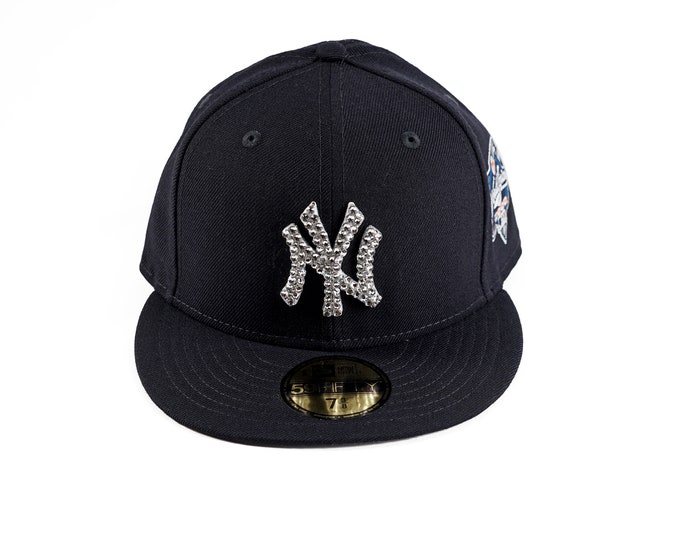 Custom Iced Out New Era 59fifty New York Yankees Fitted Hat With