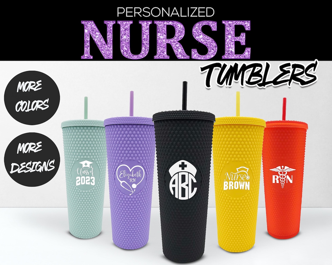 Personalized Nurse Tumbler Nurse Gift NICU CNA Registered Nurse