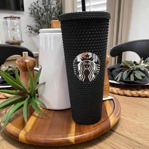 24oz Starbucks Inspired Textured Studded Double Wall Tumbler With Lid