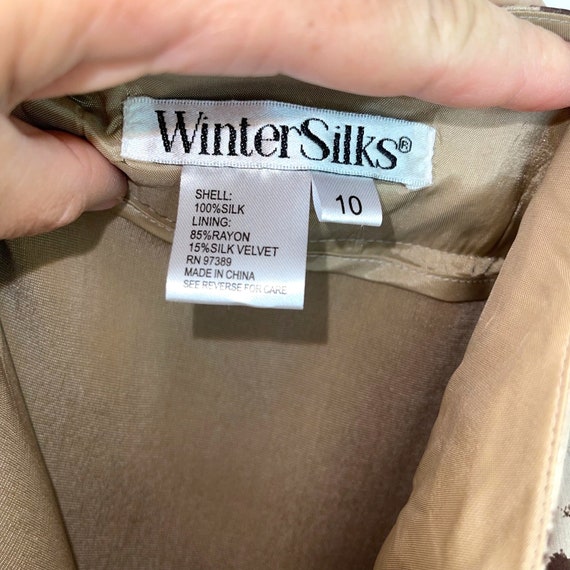 WinterSilks Skirt Womens Size 10 Vintage Pure Sil… - image 4