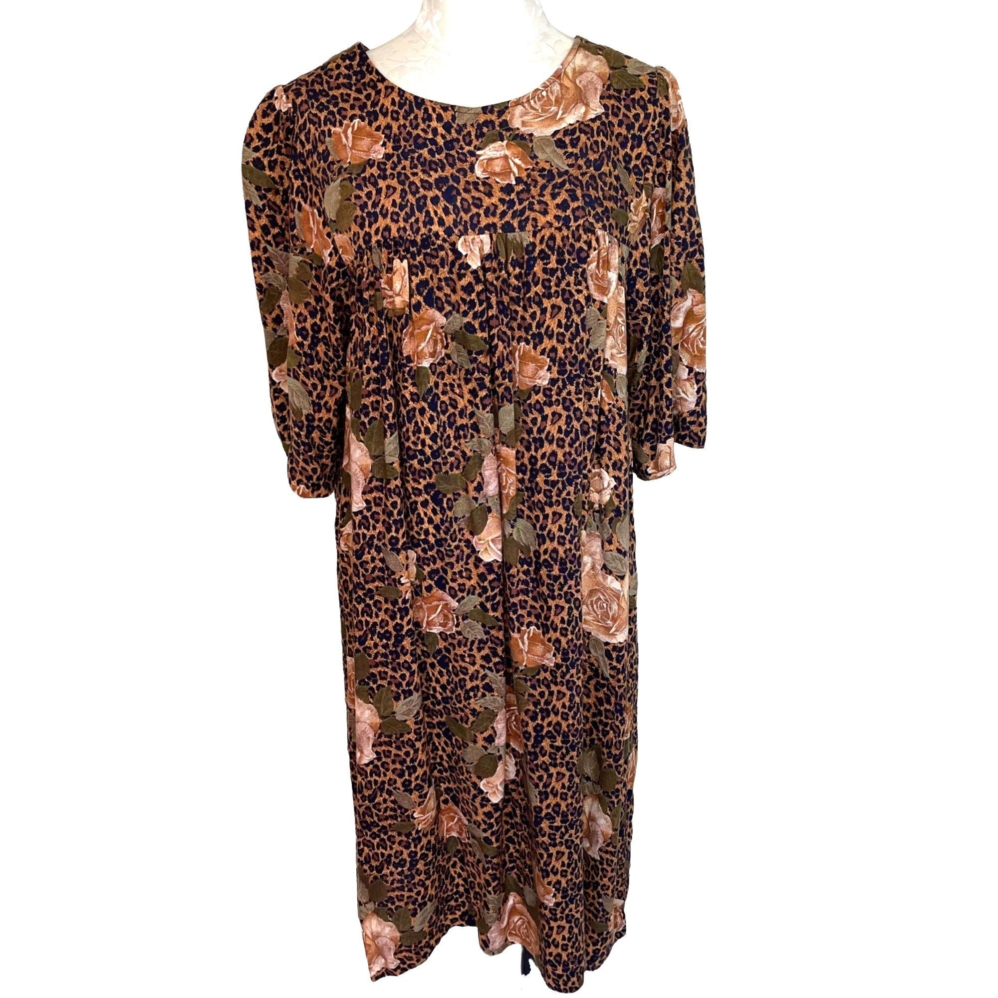 Vintage Egyptian Revival Dress Novelty Print by Krist