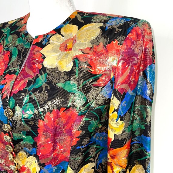 Silk Floral Blazer main image 1