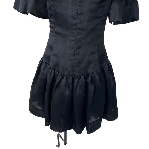 I. Magnin Vintage Fit And Flare Dress Size 8 Blac… - image 10