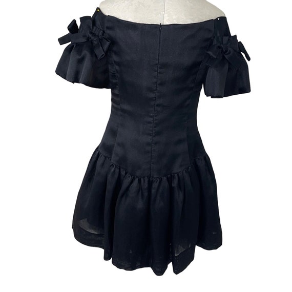I. Magnin Vintage Fit And Flare Dress Size 8 Blac… - image 9