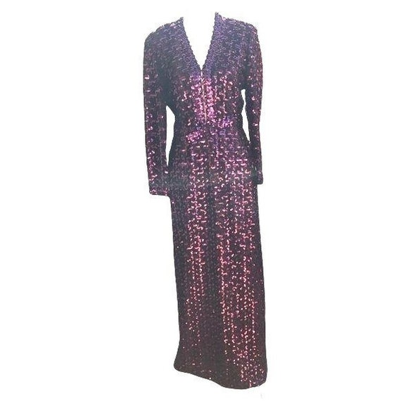 Lilli Diamond Dress Womens Vintage 70s Sequin Dis… - image 1