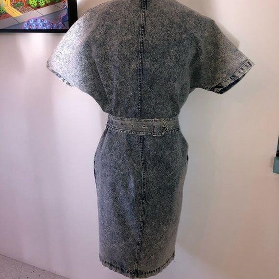 Notorious Denim Dress Size 3 Juniors Studded Vint… - image 3