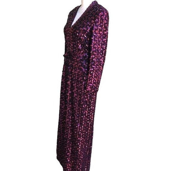 Lilli Diamond Dress Womens Vintage 70s Sequin Dis… - image 2