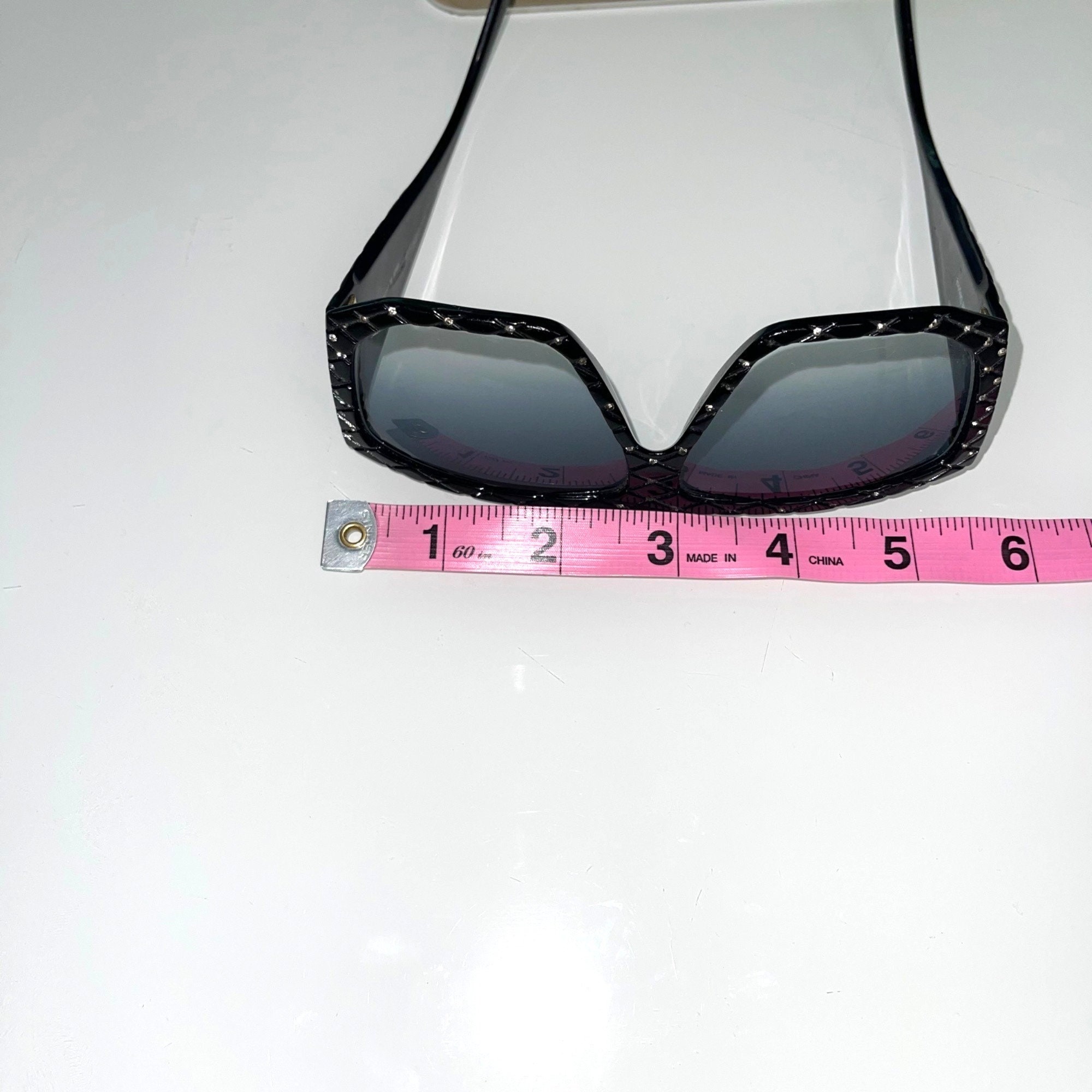 Helena Rubinstein Rhinestone Studded Sunglasses Womens One 