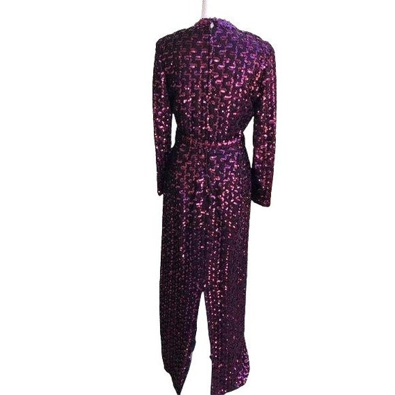 Lilli Diamond Dress Womens Vintage 70s Sequin Dis… - image 3