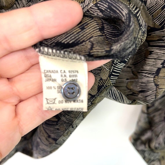 Escada Pure Silk French Cuff Blouse Womens Size 3… - image 10
