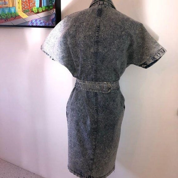 Notorious Denim Dress Size 3 Juniors Studded Vint… - image 5