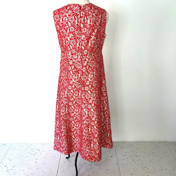 Metallic Dress Womens Medium Vintage 60s Handmade… - image 3