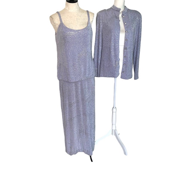 Huey Waltzer For Saks Fifth Avenue Maxi Dress Jac… - image 2