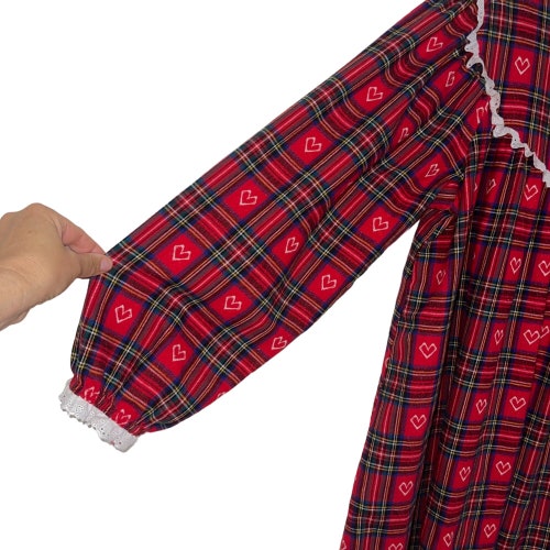 Lanz Of Salzburg By Eileen West Womens shops Nightgown Medium Vintage Plaid Flannel
