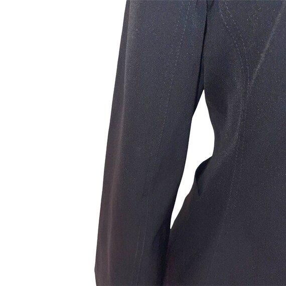 Moschino Jeans Blazer Size 8 Womens 90s Y2K Black… - image 7
