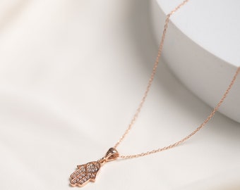 Main de Fatima - Collier Nazar de haute qualité - Collier pour femmes avec pendentif - Cadeau de bijoux à la main Hamsa pour les femmes - Cadeaux pour elle