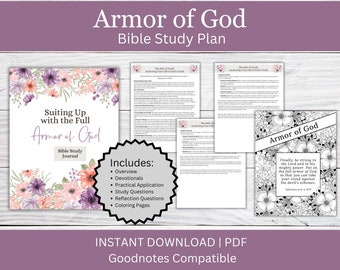 Armor of God Bible Study Journal | Beginner-Friendly (Digital Download)