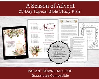 Advent Bible Reading Plan | Christian Digital Journal (PDF, Goodnotes)