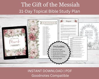 Christmas Bible Study Journal | Gift of Messiah, Printable & Digital (PDF)