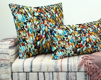 Cojín decorativo, cojín artístico, cojín moderno, decoración del hogar, regalo para un nuevo hogar, cojín para sofá, cojín para sillón, cojín lavable, cojín de tela, regalo