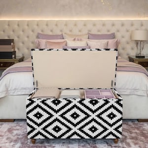 asientos decorativos, muebles artesanales, banco largo, banco para el hogar, banco para el pie de la cama, muebles de Turquía, banco de almacenamiento