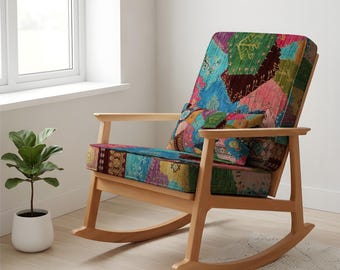 Handmade Rocking, Unique Furniture, Upholstered Rocker, Padded Chair, Rocker Chair, Handmade Upholstery, Handmade Rocker