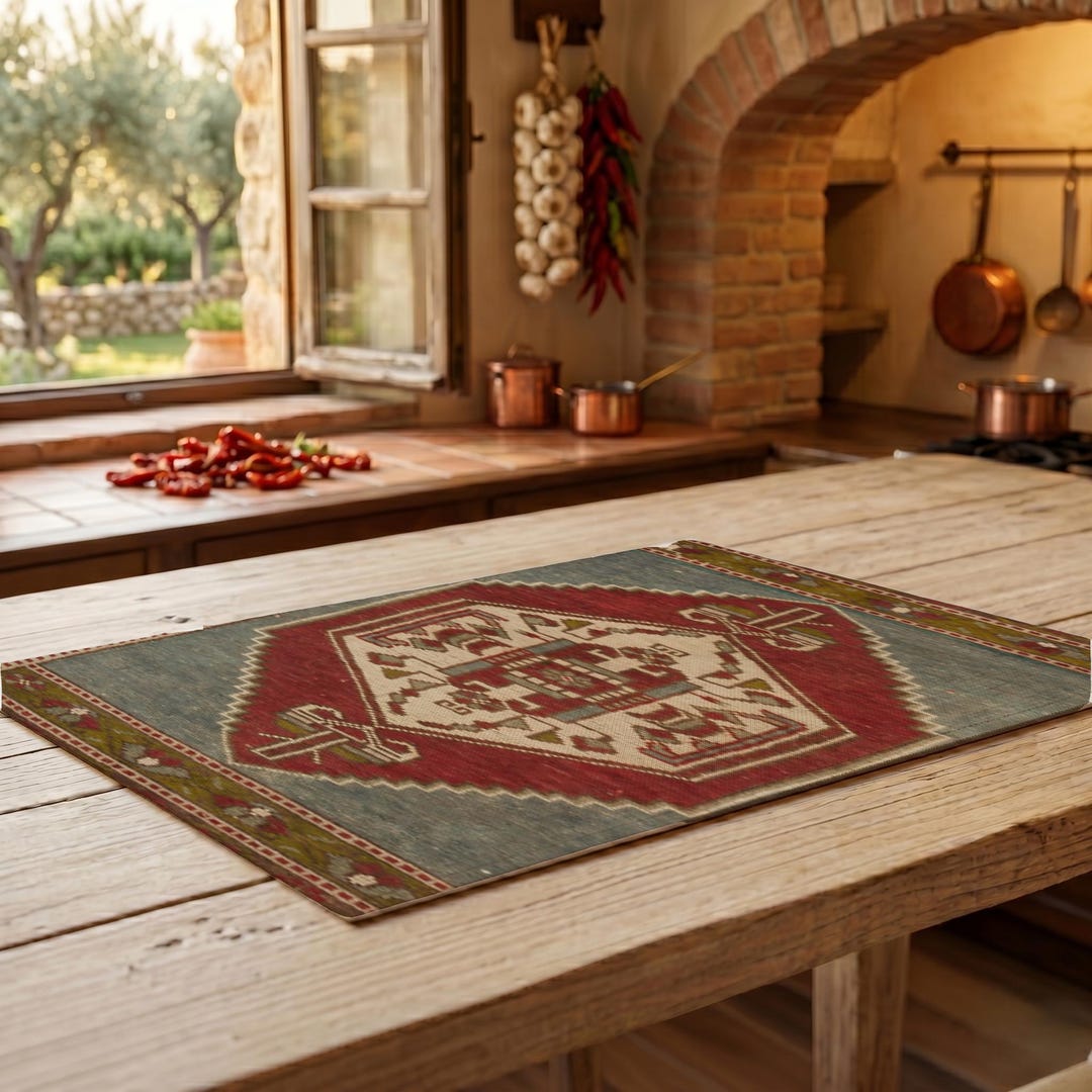 Aztec Style Mat, Serving Mat, Unique Decor, Dining Room, Rustic Style ...