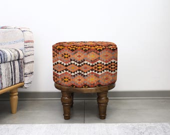 Handmade Pouf For Relaxed Living Spaces, Comfortable Ottoman, Stylish Accent, Decorative Footrest, Cozy Seating, Unique Modern Decor