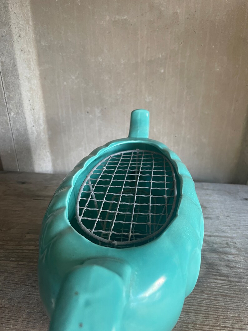 Large Vintage Aqua Green Mantle Ceramic Vase 39cm Constance Spry