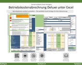 Betriebskostenabrechnung Deluxe  unter Excel – Genial einfache Vorlage für Immobiliebesitzer und Mieter. Immer die Betriebskosten im Griff