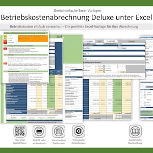 Utility bill deluxe in Excel – an ingeniously simple template for property owners and tenants. Always keep your utility costs under control.