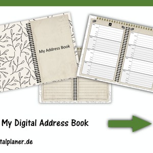 Digital Address Book Hyperlinked Tabs Goodnotes & Notability PDF image 4