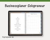 Digitaler Businessplaner für den Solopreneur unter GoodNotes