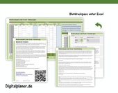 Blutdruckpass unter Excel Vorlage bei Bluthochdruck Hypertonie Blutdruck