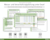 Messe- und Veranstaltungsplanung unter Excel Vorlage für Marketing Messe Events