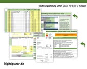 Rechnungsvorlage für Etsy, Amazon & Freiberufler – Professionelle Excel-Lösung für Ihre Buchhaltung