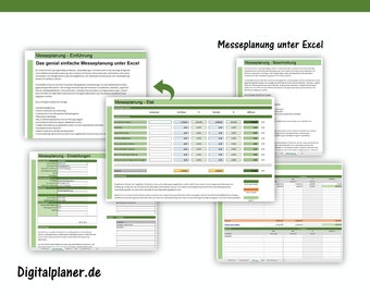 Trade fair planning under Excel template Marketing Trade Fair