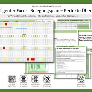 Intelligenter Excel - Belegungsplan – Perfekte Übersicht für Vermieter und Dienstleister