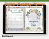Digital Wedding Planner Goodnotes & Notability Wedding Planner PDF Hyperlinked Tabs